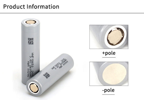 3.6V 2600mAh oplaadbare Li-ionbatterij 18650 Batterij voor lage temperatuur