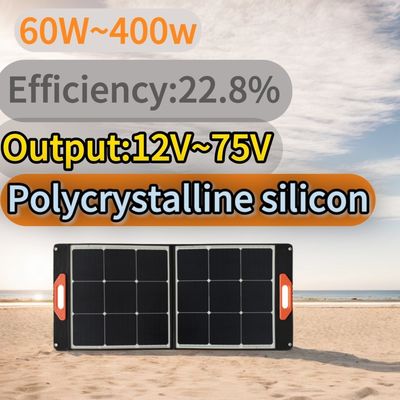 75W*4PCS cellen Zwarte opvouwbare zonnepanelen voor buitenoplaadvereisten