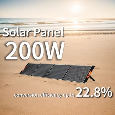 Lichtgewicht 5,15 kg Zwart fotovoltaïsch zonnepaneel van 200 W met een hoog conversie-efficiëntie