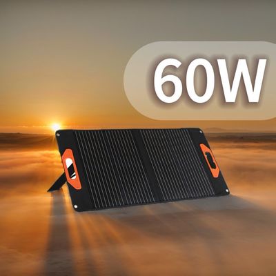 Kleine mono 60W zonnepaneel 2,2 kg opvouwbaar zonnepaneeloplader