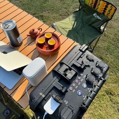 Draagbare energieopslag Lithiumbatterij Powerbank voor camping en thuis oplaadstation