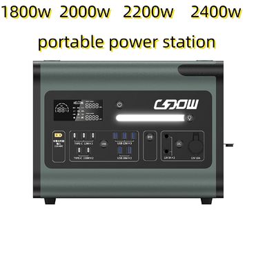 2048wh zonne-energiecentrale met inverterpaneel en 220V AC-uitgang draagbare voedingsbron