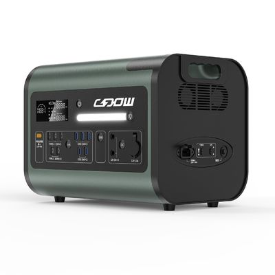 LiFePO4 Draagbare elektriciteitscentrale 2000W Energieopslag Stroomvoorziening AT22 voor huishoudens
