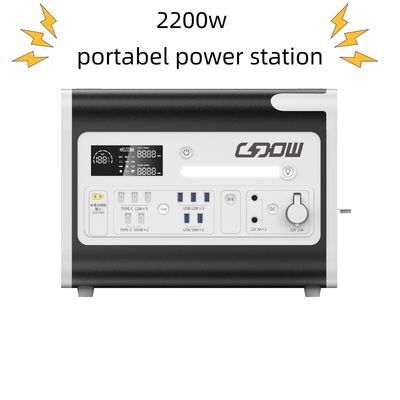 Nooddraagbare elektriciteitscentrale met een nominale capaciteit van 2048wh en een zonne-energie-uitgangsvermogen