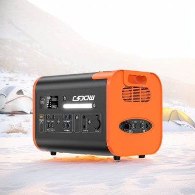 Zwarte draagbare zonne-generator voor back-up-energie