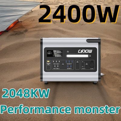 Draagbare stroomvoorziening 2048wh 2000W Zonnecentrale Op maat gemaakte aanvraag en monsters