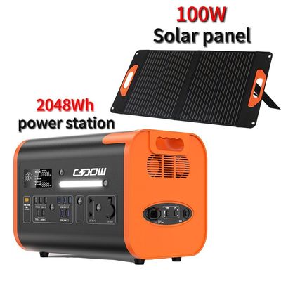 600W 1800W 2000W draagbare lithium-ijzerfosfaatbatterij voor zonne-energiecentrale