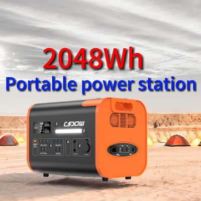 600W 1800W 2000W draagbare lithium-ijzerfosfaatbatterij voor zonne-energiecentrale