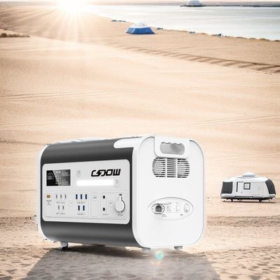 Draagbare mobiele elektriciteitscentrale 2200W voor het opladen van auto's en zonne-energie 405*275*303mm