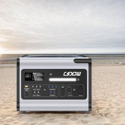 2048wh Nominale capaciteit Draagbare elektriciteitscentrale met snel opladen 1500W en zonnepanelen