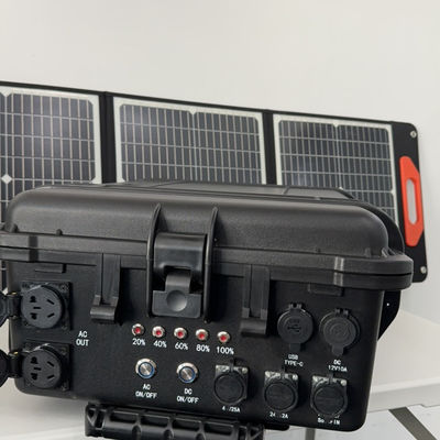 4kw draagbare oplaadbare zonne-energiecentrale met maatwerk en LiFePO4 batterij