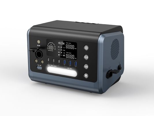 HT06 Mobiele buitengenerator 600W Zonnecentrale Draagbaar met hoge stroomomvorming