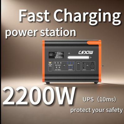 4400W piekvermogen zonne-energiecentrale met BMS-bescherming en zuivere sinusgolf