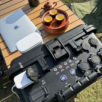 15A Max AC-uitgangsstroom Draagbare zonne-energiecentrale 5000W voor thuis en camping