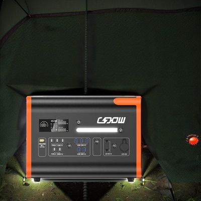 2048wh Draagbaar elektriciteitscentrale BMS bescherming 2200W zonnebatterij opslag systeem