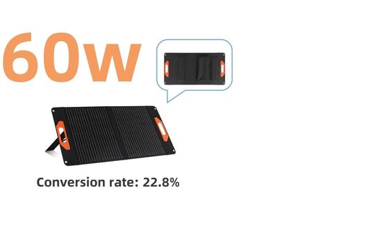 60W 100W 200W zwart zonnepaneel met monokristallijn silicium