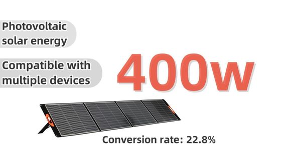 400W Single Crystal Solar Panels Multi-Device Compatibel voor thuis/buiten en veelzijdig