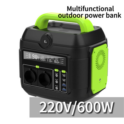 Draagbare 220V 600W zonne-energievoorziening voor buitenkamperen voor noodopladers en energieopslag