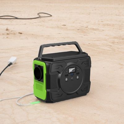 Type C Input/Output 5V/2.4A 200W Zonne-oplaad Treasure Emergency Power Station 182*102*144mm