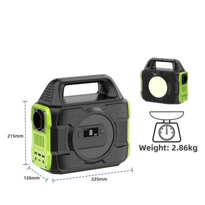 Recyclebaar draagbaar elektriciteitscentrum 300 W accu-omvormer zonne-generator stroomvoorziening