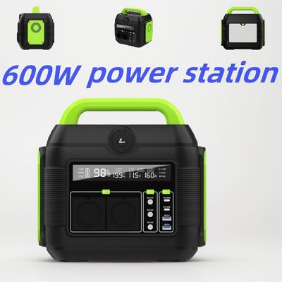 Recyclebare draagbare mobiele generator van 600 W voor buitenkamperen en opslag van zonne-energie