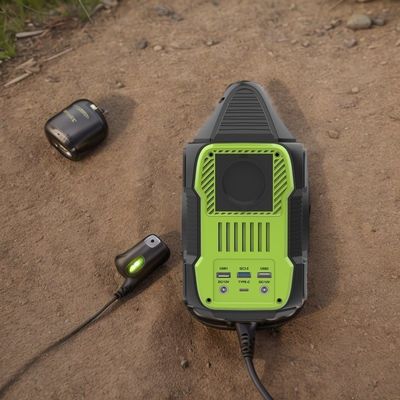 Buiten draagbare elektriciteitscentrale met vloeibare kristallen display en 2200W hoog vermogen
