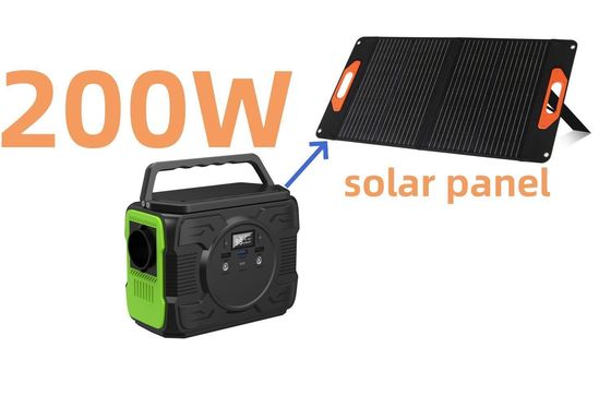 200W Draagbare oplaadbare batterij Camping Power Station Zonne-generator S2X-173