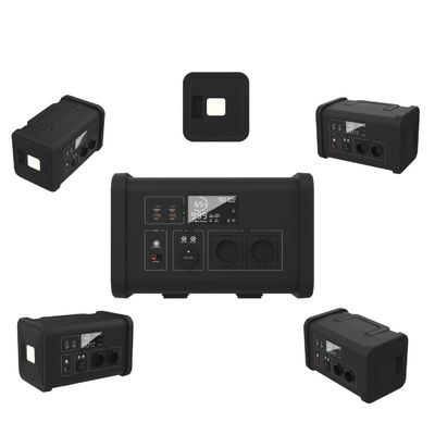 700W balkon energieopslag Draagbare elektriciteitscentrale met LiFePO4 batterij en LED-licht