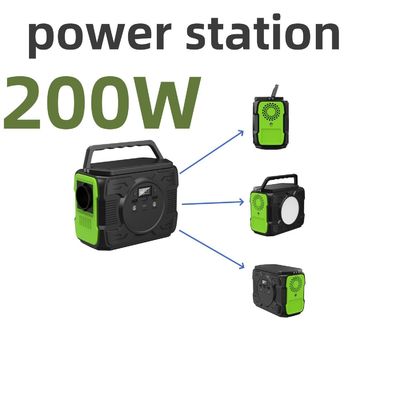 200W zonne-energieopslaggenerator Warm draagbare mobiele stroom voor noodbalkon RV