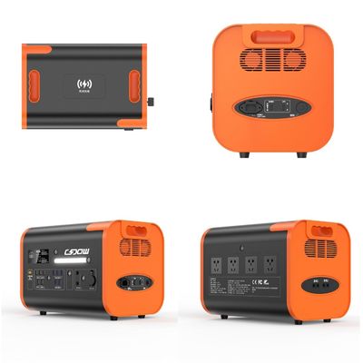 Oranje Zwarte 2000W zonne-energiegenerator met batterijopslag