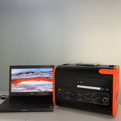 Oranje Zwarte 2000W zonne-energiegenerator met batterijopslag