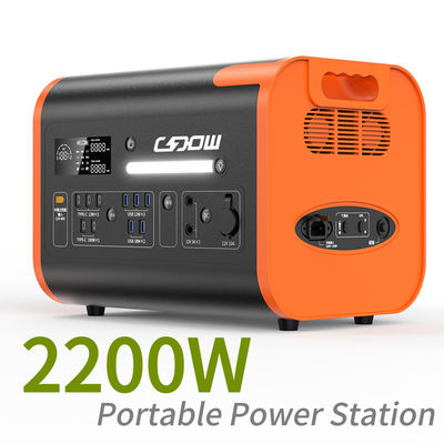2200W LiFePO4 batterijcontainer Draagbare elektriciteitscentrale met 90 minuten oplaadtijd
