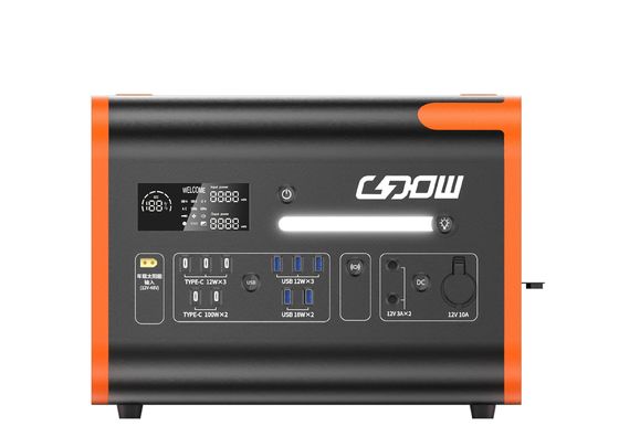 Op maat gemaakte 120V draagbare elektriciteitscentrale 2000W AC Pure Sinus Wave