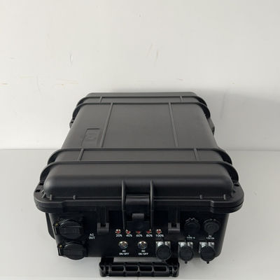 Zwarte draagbare oplaadbare zonne-energiecentrale 3kw Lithium-ijzeren batterij