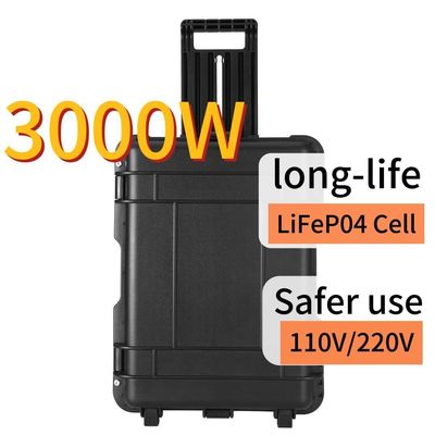 Explosiebestendige 3000W draagbare elektriciteitscentrale 3000wh buitenzonne-energiegenerator
