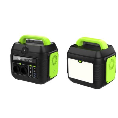 6 kg draagbare elektriciteitscentrale 576wh mini zonne-generator zwart groen
