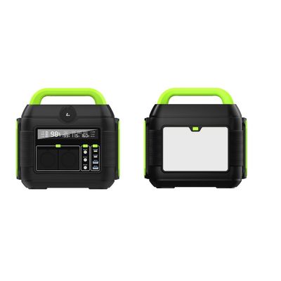 6 kg draagbare elektriciteitscentrale 576wh mini zonne-generator zwart groen