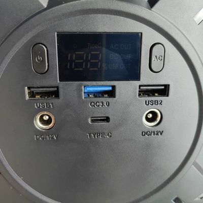 Draagbare zonne-energiegenerator van 200 W met USB1/USB2 Export en nominale capaciteit van 173 wh