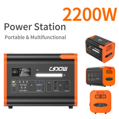 Zuivere sinusgolf 2200W Nood draagbare elektriciteitscentrale