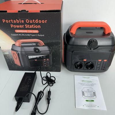 110V 220V camping noodsituatie 576wh draagbare zonne-energiecentrale 600W