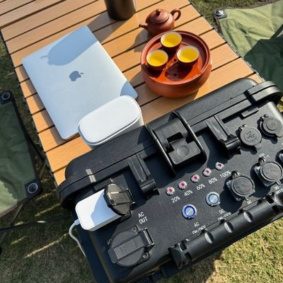 Zwart 6kw Power Station ABS Alloy Outdoor Draagbare stroomvoorziening voor Outdoor Adventures
