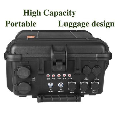 LiFePO4 Draagbare elektriciteitscentrale 3000 watt/DC-omvormer type voor buitenoplaadbehoeften