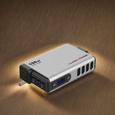 150W draagbare elektriciteitscentrale Recyclebaar en snel opladen Standby zonne-energieopslag