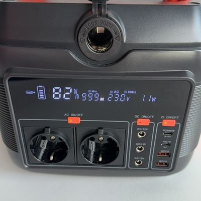 600W AC Output Draagbare elektriciteitscentrale Oost-Azië Exporterend zonne-energieopslagsysteem