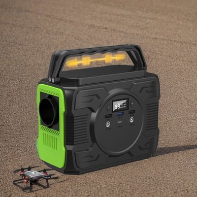 Draagbare elektriciteitscentrale 600W Bank energieopslag systeem Lithiumbatterij 110V/200W