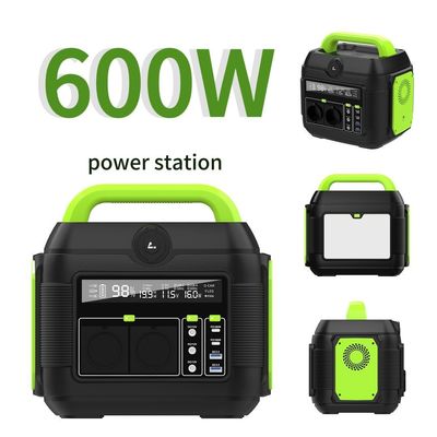 600W Outdoor Solar Generator Portable Power Bank voor mobiele telefoon Laptop Kamperen