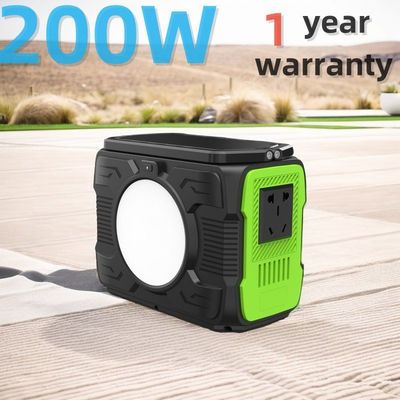 200W Camping Mobile Lithium Battery Zonne-generator Stroomvoorziening Acoutput Power 200W