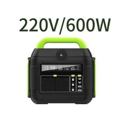 Verwijderbare batterij 600W Lithium 110V 220V Camping Mini Draagbare AC-afvoerpunten Power Bank