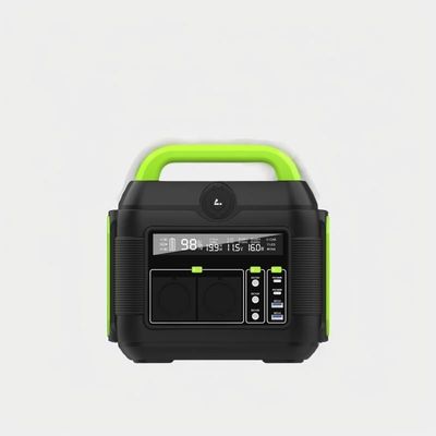 Onthullen Liquid Crystal Display 600W Fast Charging Power Mini Emergency Generator met EU AC Socket