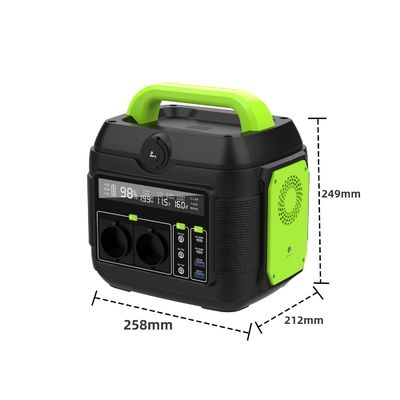Un AC Socket 600W Oplaadbare verlichting Draagbare mobiele elektriciteitscentrale Zonne-generator